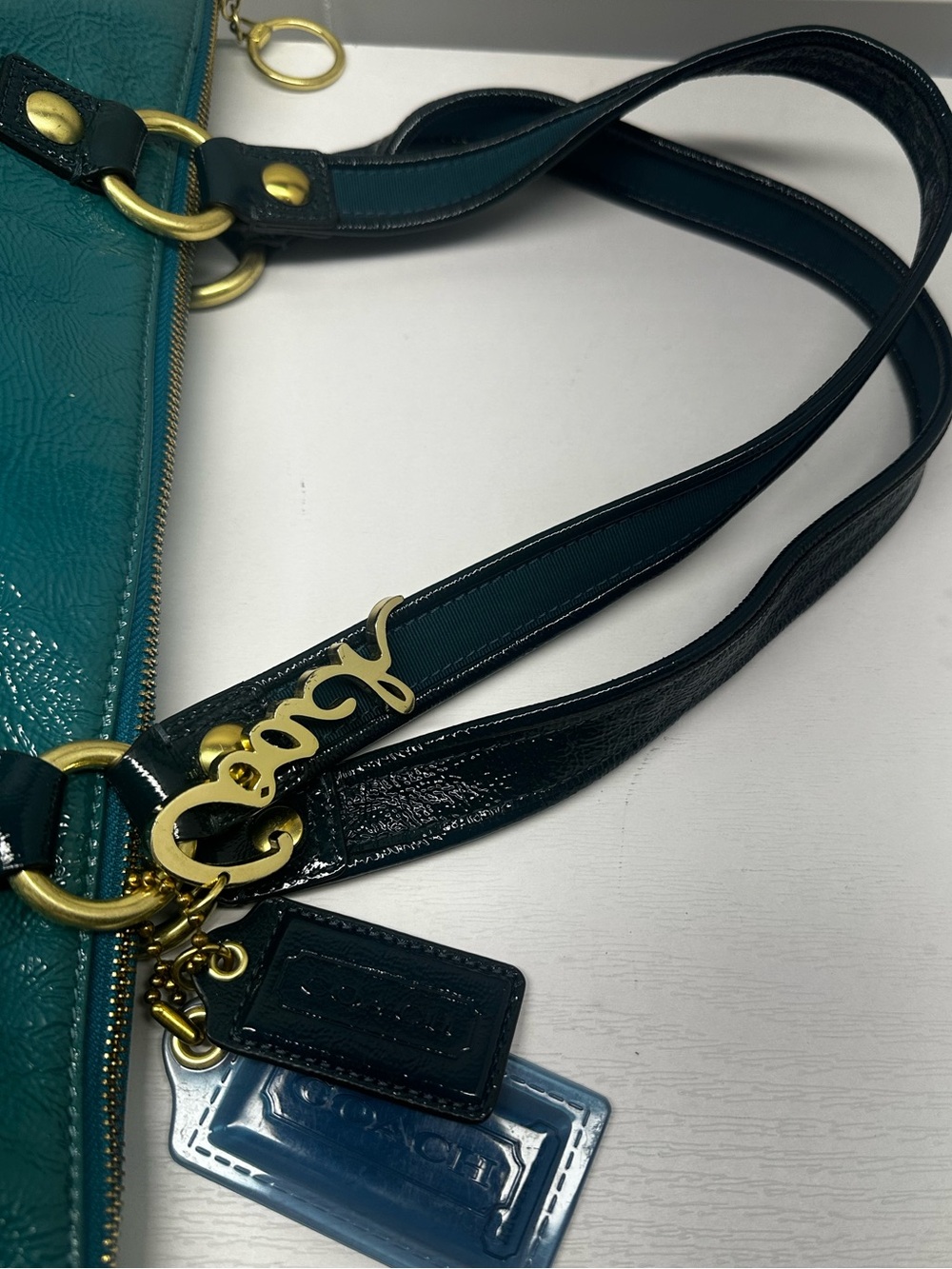 Coach Poppy Daisy “ Liquid Gloss” Pocket Tote - Picture 12 of 16